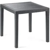 PROGARDEN King Bistrotisch 79 x 79 x 72 cm weiß