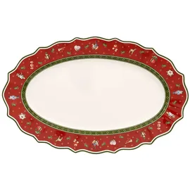 Villeroy & Boch Toy's Delight Servierplatte Premium Porzellan, Rot, Oval