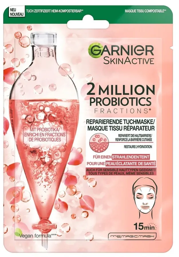 Garnier Skin Active 2 Million Probiotics Reparierende Tuchmasken 22 g 