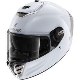 SHARK Spartan Rs Blank White Silver Glossy S