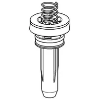Grohe 43451000 Kolben komplett für WC-Druckspüler Silber