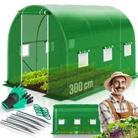 Kesser KESSER® Folien-Gewächshaus Stabil mit Fenstern mit Moskitonetz &