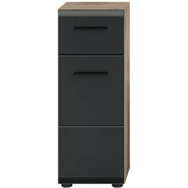 xonox.home Standschrank Ice 30 x 80 x 30 cm Schwarz/Braun