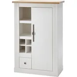 OTTO home Westminster 80 x 122 x 42 cm Pinie Weiß / Wotan Eiche