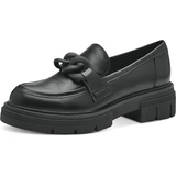 Marco Tozzi Damen Loafer mit Absatz Elegant Vegan, Schwarz (Black), 40 EU