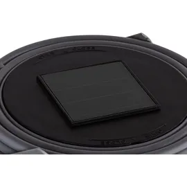 GLOBO LED Rattan Solarlaterne 35 cm grau