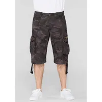 Alpha Industries Jet Shorts black camo, Größe 33