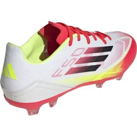adidas F50 League FG/MG Herren Cloud White/Core Black/Solar Yellow 45 1/3