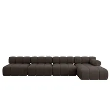 altdecor Ecksofa modulares Sofa Razon-L3 - 380x160x70 cm Braun Velours