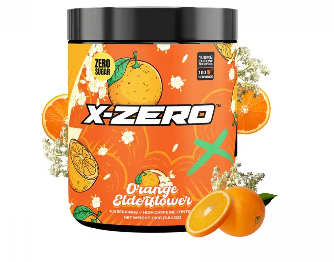 X-Gamer X-Zero Orange Elderflower - 100 Portionen