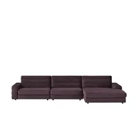 Ecksofa Samt  Scarlatti ¦ lila/violett ¦ Maße (cm): B: 416 H: 83 T: 205.0