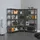 Juskys Eckregal MDF 15 Böden Grau