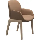 Stressless Stuhl Bay | 4-Fuß Holzgestell D100 Batick Latte Mit Armlehnen