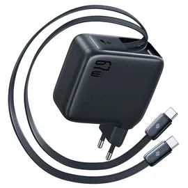 Baseus EnerCore CJ21 Charger Retractable 3C 67W EU Black