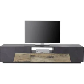 Home Affaire ALIEN- TV-Board Lowboard 220 cm Schwarz Holzwerkstoff