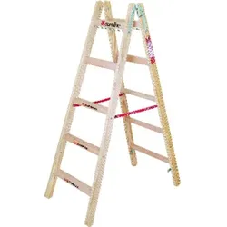 Holz-Sprossenstehleiter Comfort, 2x6 Sprossen