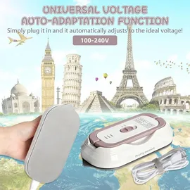 newbealer Reisebügeleisen Mini Tragbares weiß