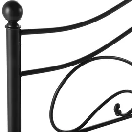 Beliani Bett mit Lattenrost Metall Lyra 140 x 200 cm