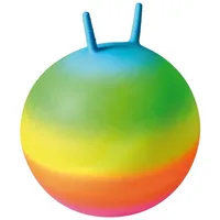 Eduplay Regenbogen-Hüpfball Ø 50 cm, Griffe 10 cm, regenbogenfarben