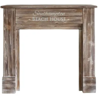Grafelstein Dekoobjekt Kaminkonsole BEACH HOUSE braun aus Holz Kaminumrandung Long Island Str