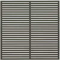 Plus Sichtschutzelement 180 x 180 cm grau Massivholz