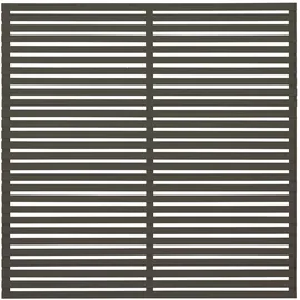 Plus Sichtschutzelement 180 x 180 cm grau Massivholz