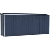 vidaXL Wand-Geräteschuppen 1,18 x 3,82 x 1,78 m anthrazit