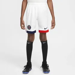 Paris Saint-Germain 2024/25 Stadium Away Nike Replika-Fußballshorts mit Dri-FIT-Technologie (ältere Kinder) - Weiß, M