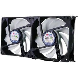 Titan Kühlschrank-Doppellüfter 92x25mm TTC-SC22(A)/V2+ schwarz