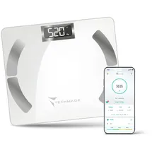 Techmade TM-SCALE-WH Personenwaage Rechteck Weiß