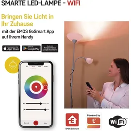 EMOS GoSmart A60 E27 9W 60W 806lm RGB dimmbar, WiFi