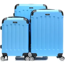 Reisekoffer Koffer 3 tlg Hartschale Trolley Set