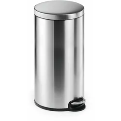 Durable Treteimer Edelstahl 30L rund, 30 l, Rund, Edelstahl, Edelstahl, Terrasse
