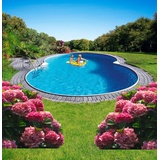 myPOOL Achtformbecken Premium Set 320 x 525 x 150 cm inkl. Sandfilter (5-tlg.)