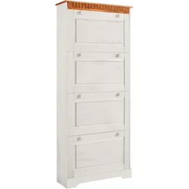 OTTO home Lisa 75 x 172 x 25 cm weiß / weiß
