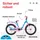 S'COOL niXe 18 Zoll RH 28 cm blau/pink
