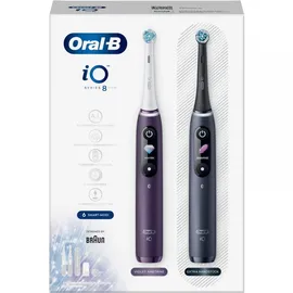 Oral B iO Series 8 violet ametrine + 2. Handstück black onyx + Aufsteckbürste 3 St.