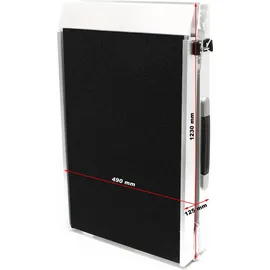 Wiltec Hunderampe faltbar, 244 x 48 cm, geklappt 123 x 49 cm, aus Aluminium, rutschsicher, Traglast bis zu 110 kg, Haustierrampe