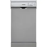 Heinner HDW-FS4552DSE++, Freistehend, Single (45 cm breit), Silber, Tasten, 2 Korb/Körbe, höher - Silber