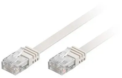 Deltaco UTP Patchkabel Cat6 5m Flachkabel Vit