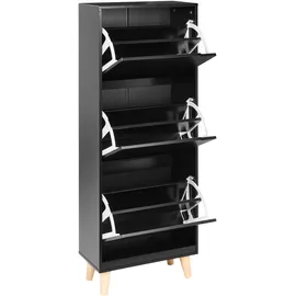 Beliani Neika 47 x 121 x 24 cm Schwarz/Braun