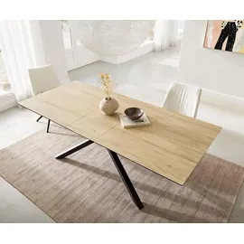 DeLife Edge 180-220 x 71 x 100 cm Eichefarbig schwarz