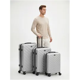 Redolz Essentials 07 Koffer-Set 3-tlg. grau/silber