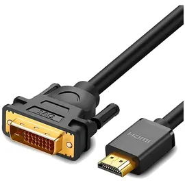 UGREEN Kabel HD106 DVI 24+1 Pin/HDMI 1,5 m Schwarz