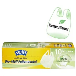 swirl® Biomüllbeutel 2093954006 10,0 l grün, 10 St.