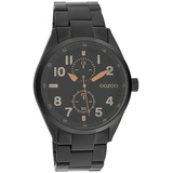 Oozoo Damen Armbanduhr Timepieces Analog Metall schwarz UOC10635 - Schwarz