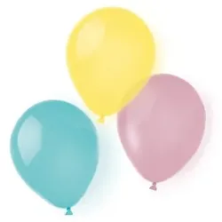 8 Luftballons pastell