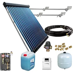Sunex Solaranlage Solarpaket Warmwasser HP30 4,89-19,56m2 Röhrenkollektor
