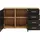 Priess Kombikommode 123 x 71 x 38 cm Schwarz