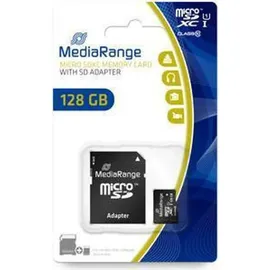 MediaRange microSDXC MR945 128GB Class 10 UHS-I U1 + SD-Adapter